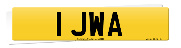 Registration number 1 JWA